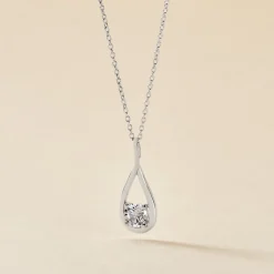 Histoire d'Or Collier Paloma Argent Blanc Oxyde De Zirconium