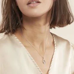 Histoire d'Or Collier Paloma Argent Blanc Oxyde De Zirconium
