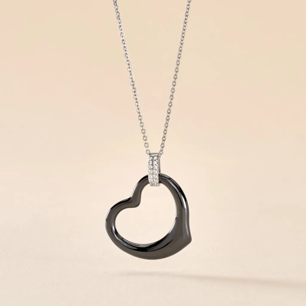 Histoire d'Or Collier Pam Argent Blanc Céramique Et Oxyde De Zirconium Hot