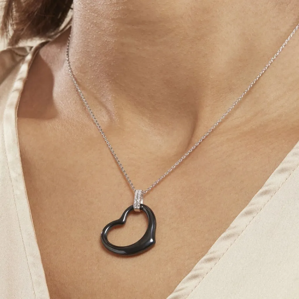 Histoire d'Or Collier Pam Argent Blanc Céramique Et Oxyde De Zirconium Hot