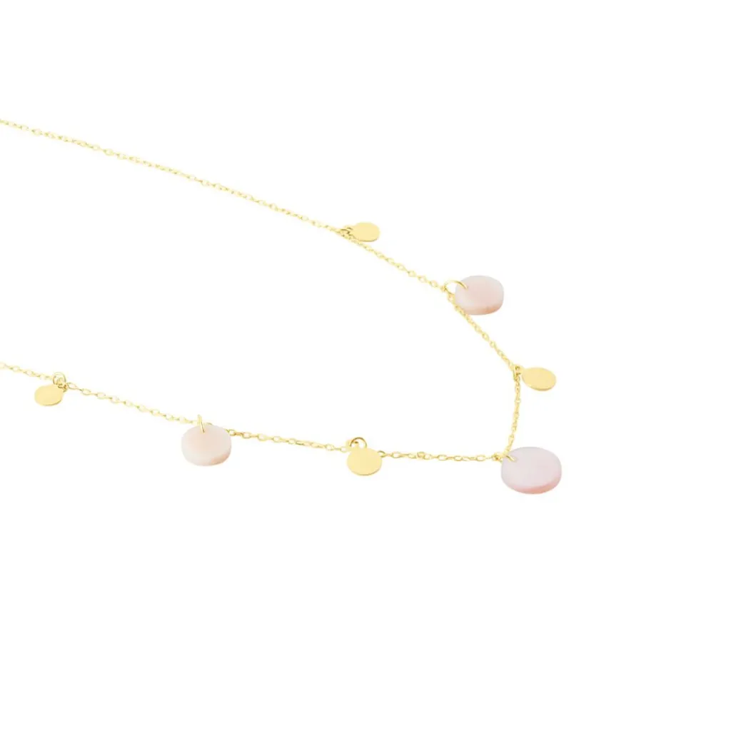Histoire d'Or Collier Pampilles Colorées Or Jaune Nacre or jaune nacre rose Hot