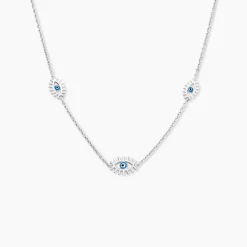 Histoire d'Or Collier Parad'eyes Argent Blanc Best