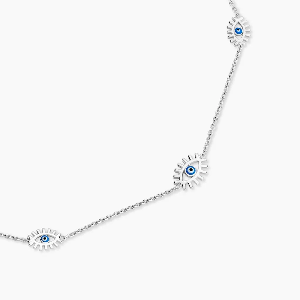 Histoire d'Or Collier Parad'eyes Argent Blanc Best