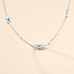 Histoire d'Or Collier Parad'eyes Argent Blanc Best