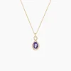 Histoire d'Or Collier Passion Or Jaune Amethyste Et Oxyde De Zirconium