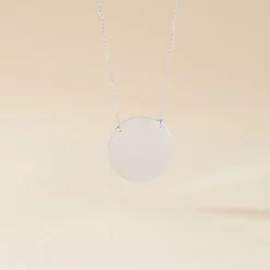 Histoire d'Or Collier Pastille Gravable Or Blanc Outlet