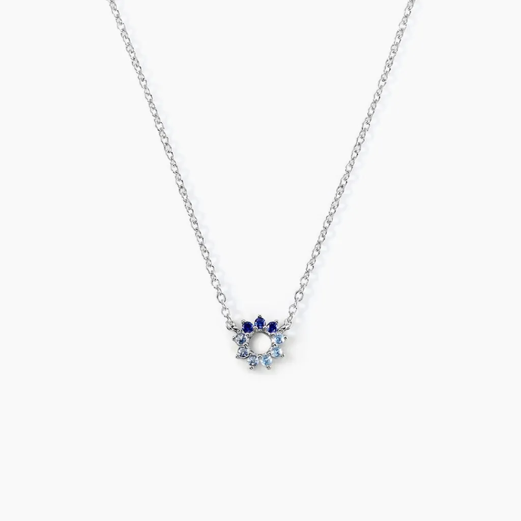 Histoire d'Or Collier Pavel Argent Oxyde De Zirconium argent blanc oxyde bleu Clearance