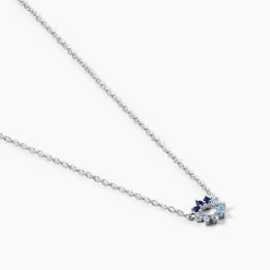 Histoire d'Or Collier Pavel Argent Oxyde De Zirconium argent blanc oxyde bleu Clearance