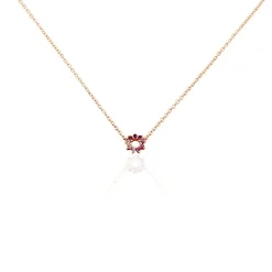 Histoire d'Or Collier Pavel Argent Rose Oxyde De Zirconium argent rose oxyde rose Best