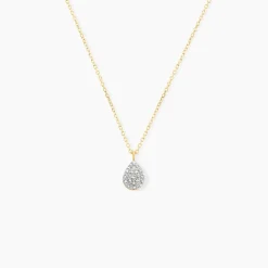 Histoire d'Or Collier Pear C Or Jaune Diamant Clearance