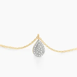 Histoire d'Or Collier Pear C Or Jaune Diamant Clearance