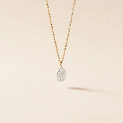 Histoire d'Or Collier Pear C Or Jaune Diamant Clearance