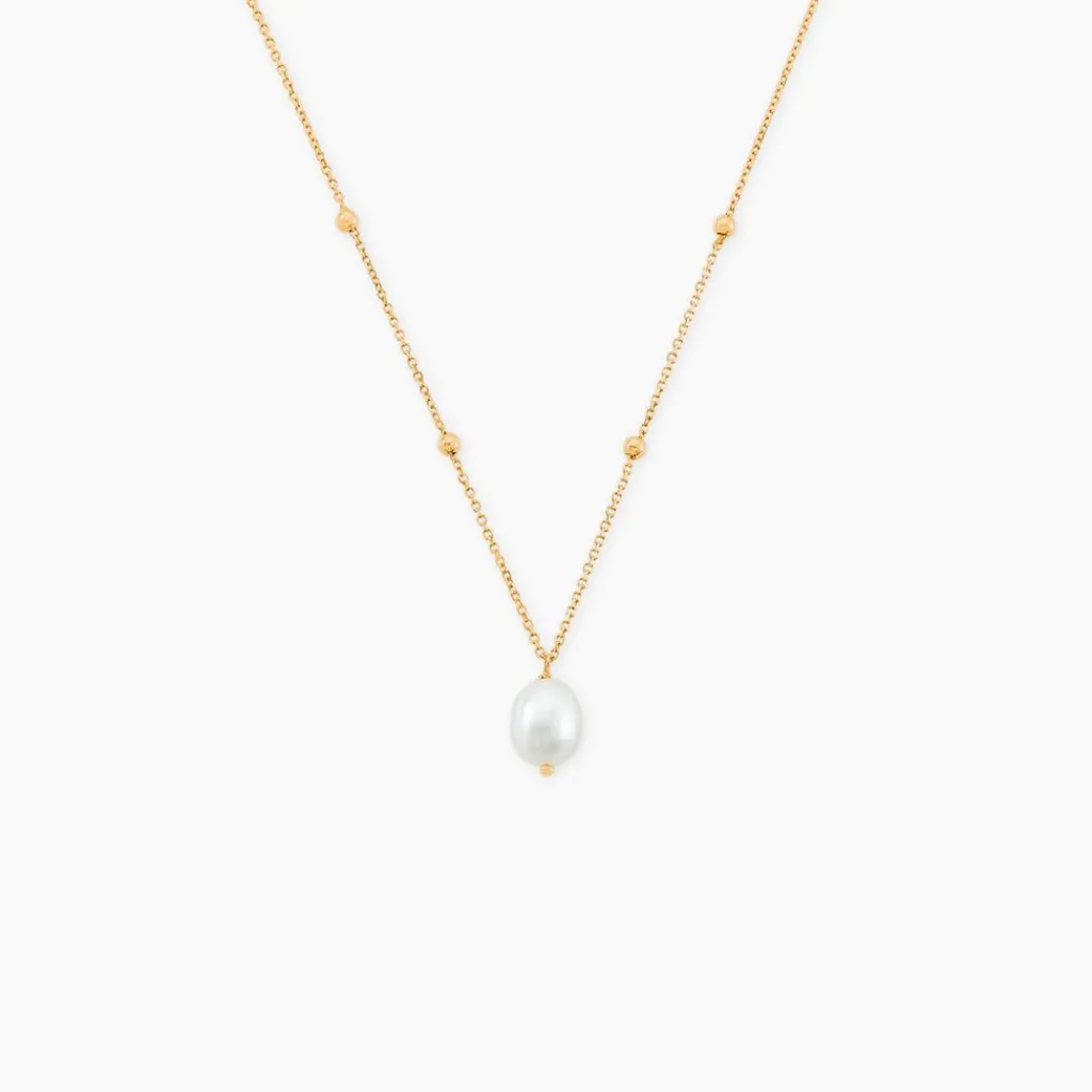 Histoire d'Or Collier Pearly Or Jaune Perle De Culture Sale