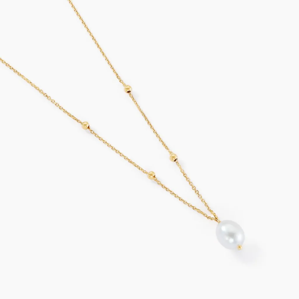 Histoire d'Or Collier Pearly Or Jaune Perle De Culture Sale