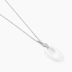 Histoire d'Or Collier Peer Argent Blanc Oxyde De Zirconium