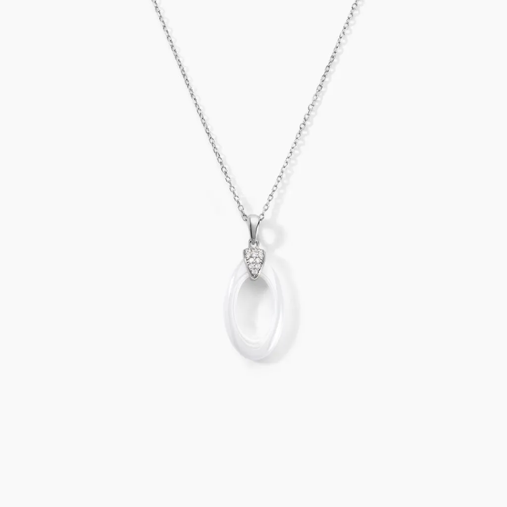 Histoire d'Or Collier Peer Argent Blanc Oxyde De Zirconium