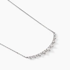 Histoire d'Or Collier Pericles Or Blanc Diamant Synthétique Hot