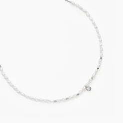 Histoire d'Or Collier Perlissima Et Perle De Culture argent blanc oxyde
