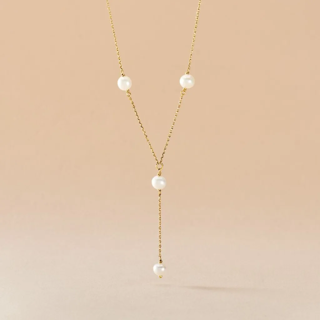 Histoire d'Or Collier Persis Or Jaune Perle De Culture Online