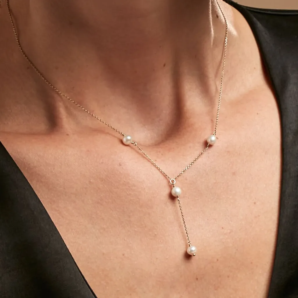 Histoire d'Or Collier Persis Or Jaune Perle De Culture Online