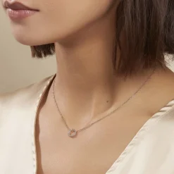 Histoire d'Or Collier Peytone Argent Blanc Discount