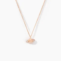 Histoire d'Or Collier Phibi Argent Rose Oxyde De Zirconium Sale