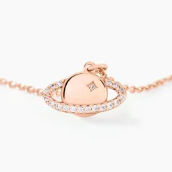 Histoire d'Or Collier Phibi Argent Rose Oxyde De Zirconium Sale