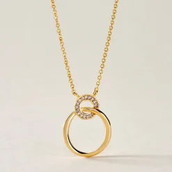 Histoire d'Or Collier Plaqué Or Essia Oxydes De Zirconium Hot