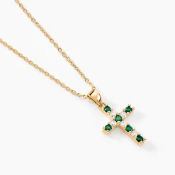 Histoire d'Or Collier Plaqué Or Gaea Pierre Synthétique New