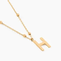 Histoire d'Or Collier Plaqué Or Jaune Lettra Clearance