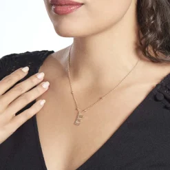 Histoire d'Or Collier Plaqué Or Jaune Lettra Best