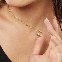 Histoire d'Or Collier Plaqué Or Jaune Lettra Outlet