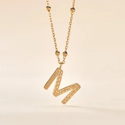 Histoire d'Or Collier Plaqué Or Jaune Lettra Outlet