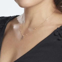 Histoire d'Or Collier Plaqué Or Jaune Lettra Discount