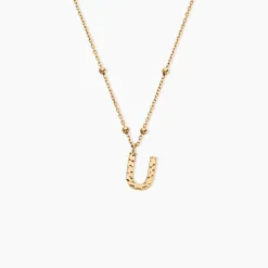 Histoire d'Or Collier Plaqué Or Jaune Lettra New