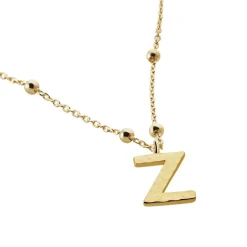 Histoire d'Or Collier Plaqué Or Jaune Lettra Discount