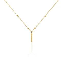 Histoire d'Or Collier Plaqué Or Jaune Lettra Sale