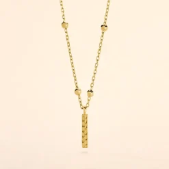 Histoire d'Or Collier Plaqué Or Jaune Lettra Sale