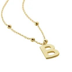 Histoire d'Or Collier Plaqué Or Jaune Lettra Discount