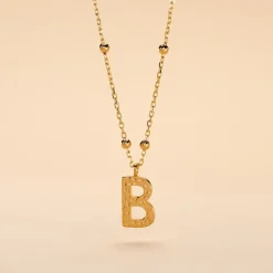 Histoire d'Or Collier Plaqué Or Jaune Lettra Discount