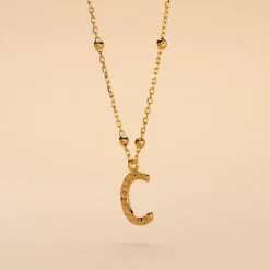 Histoire d'Or Collier Plaqué Or Jaune Lettra Outlet