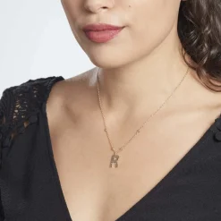 Histoire d'Or Collier Plaqué Or Jaune Lettra Online