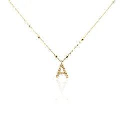 Histoire d'Or Collier Plaqué Or Jaune Lettra Online