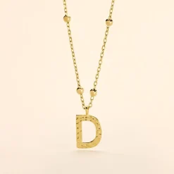 Histoire d'Or Collier Plaqué Or Jaune Lettra Clearance