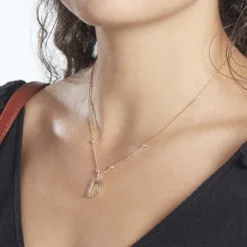 Histoire d'Or Collier Plaqué Or Jaune Lettra Clearance