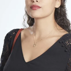 Histoire d'Or Collier Plaqué Or Jaune Lettra Clearance