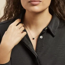 Histoire d'Or Collier Plaqué Or Jaune Nilay Oxyde De Zirconium plaqué or jaune oxyde bleu Sale