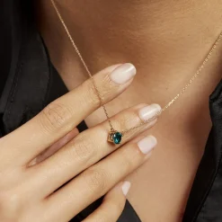 Histoire d'Or Collier Plaqué Or Jaune Nilay Oxyde De Zirconium plaqué or jaune oxyde bleu Sale