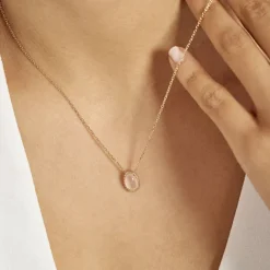 Histoire d'Or Collier Plaqué Or Jaune Phileas Quartz New