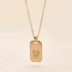 Histoire d'Or Collier Plaqué Or Quintien Sale